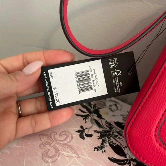 Karl Lagerfeld Vibrant hand Bag NWT - Picture 8 of 9